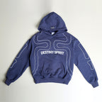Dark Grey Hoodie Lines
