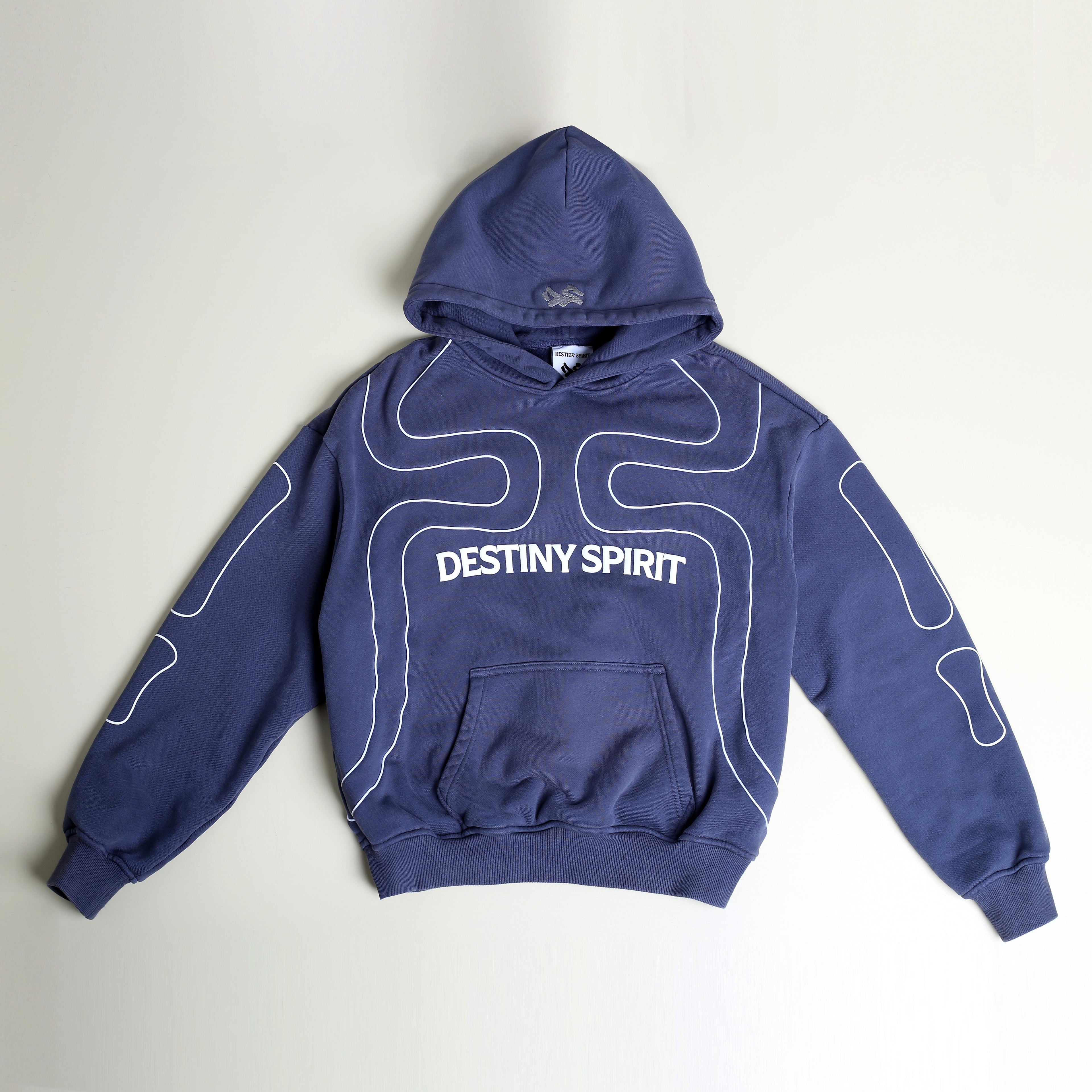 Dark Grey Hoodie Lines