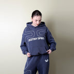 Dark Grey Hoodie Lines